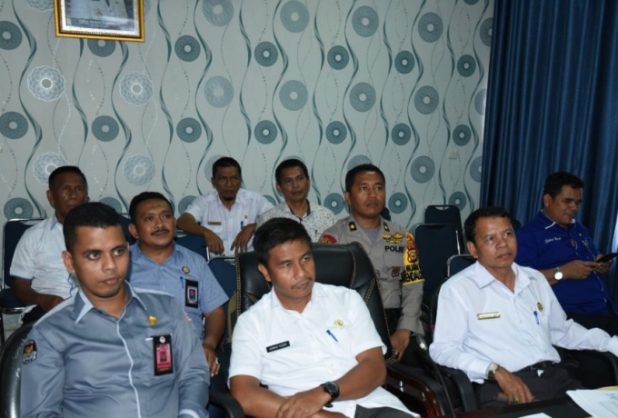 Pemkab Kampar Laporkan 50.244 Surat Suara rusak saat Video Conference