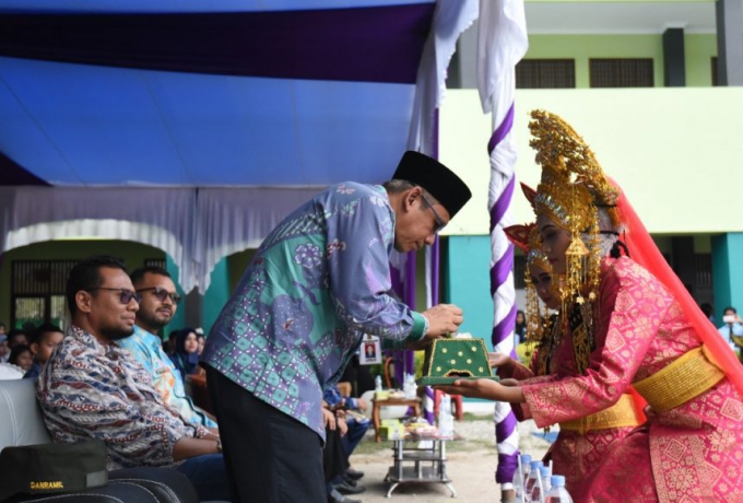 SMK GLOBAL CENDEKIA Kecamatan Tambang Lepas 56 Wisudawan