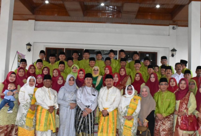 Lebaran Kedua, Bupati Kampar Open House Kediaman Gubernur dan Forkopimda Riau