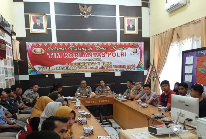 Tim Korlantas Polri Lakukan Kunjungan Kerja di Polres Kampar