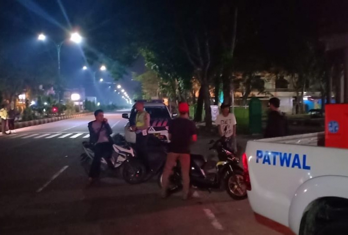 Puluhan Sepeda Motor Kembali Terjaring Dalam Operasi K2YD Polres Kampar Dinihari Tadi