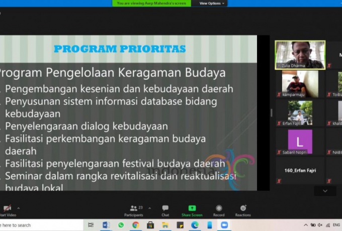 Optimalisasi Potensi Pariwisata Kampar, IPRY-KK Gelar Webinar