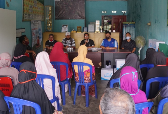 Rumah Yatim Sampaikan Bantuan Sembako Untuk Korban Banjir Pekanbaru 