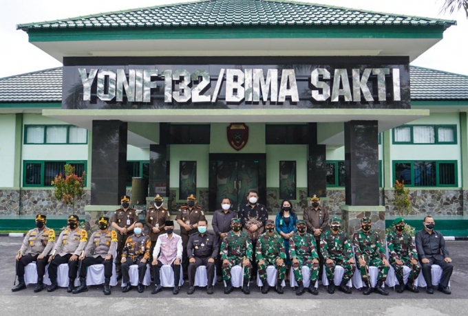 Bupati Kampar Bersama Forkopimda Terima Kunker  Pangdam I/ BB