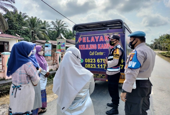 Warga Respon Positif Pelayanan LKB dan SKCK Keliling Polsek Koto Gasib