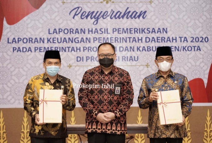 Pemkab Inhil Raih Opini WTP Lima Kali Berturut dari BPK RI