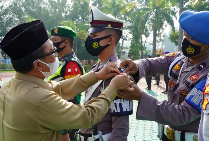 Polres Siak Laksanakan Apel Gelar Pasukan Operasi Ketupat Lancang Kuning 2021