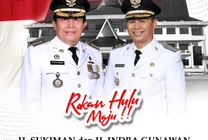 Pilkada serentak 2020, H. Sukiman dan H.Indra Gunawan catat sejarah,