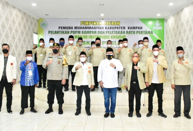 Pelantikan PD Pemuda Muhammadiyah Kampar Dihadiri Ketum dan Wakapolda Riau