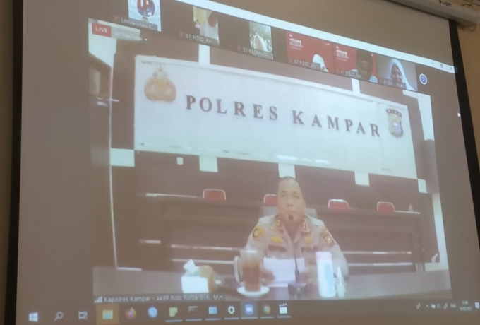 Kapolres Kampar Beri Arahan Mahasiswa Baru Universitas Pahlawan T. Tambusai Bangkinang