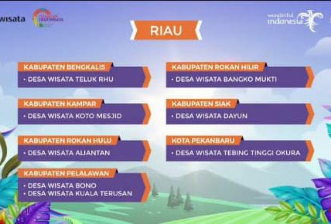 Diumumkan Menparekraf, Aliantan Rohul Masuk Anugerah Desa Wisata Indonesia Tahun 2021