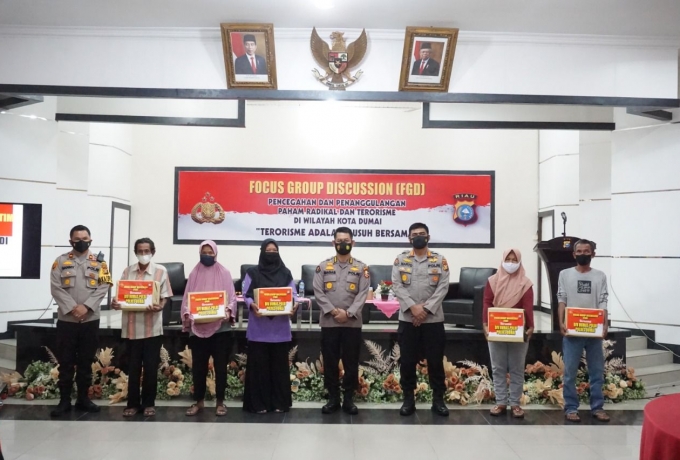 Polres Dumai Gelar FGD Tentang Pencegahan Paham Radikalisme dan Terorisme