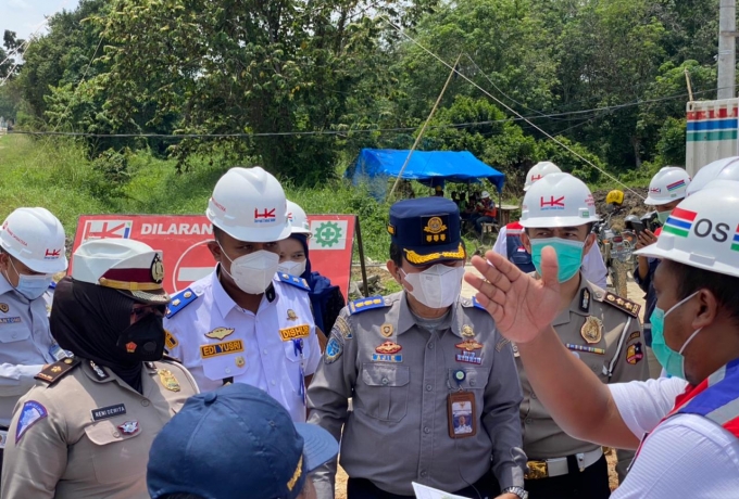 Tinjauan Lapangan Hasil Persetujuan analisis Dampak Lalu Lintas Pembangunan Jalan Tol Pekanbaru-Bangkinang 