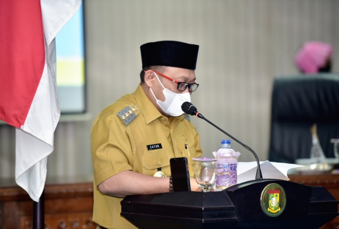 Bupati Kampar Sampaikan RANPERDA Perubahan APBD Kabupaten Kampar Tahun Anggaran 2021