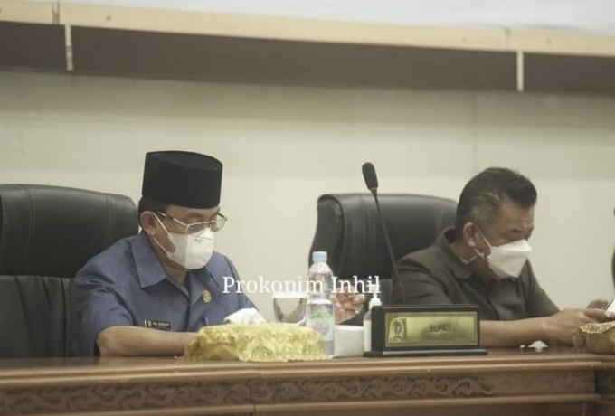 DPRD Inhil Gelar Paripurna ke-14 Masa Sidang III Tahun 2021