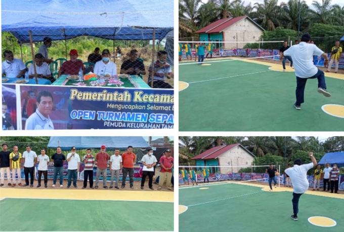 Open Turnamen Sepak Takraw Cup I Pemuda Kelurahan Tambusai Tengah