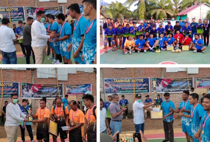 Final Open Turnamen Sepak Takraw Pemuda Kelurahan Tambusai Tengah Cup I