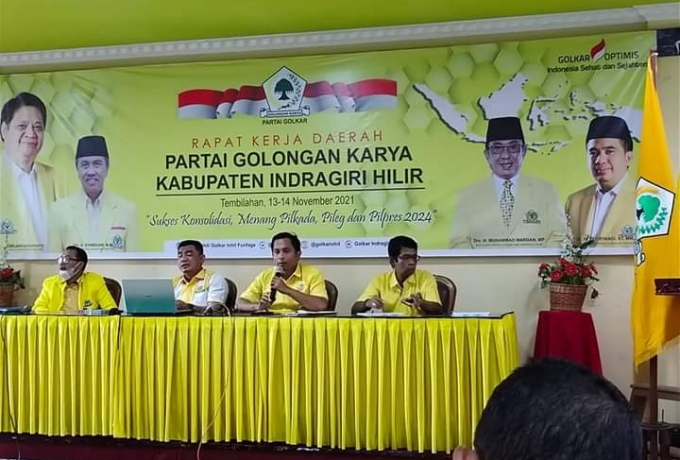 Gelar Rakerda, Golkar Inhil Dukung Ferryandi dan Senantiasa Membuat Program Kebijakan yang Pro Rakyat