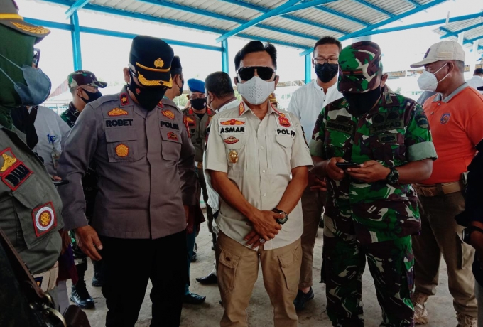 Wabup Meranti H.Asmar Tinjau Lansung Pelabuhan Tanjung Harapan Beroperasi kembali Mulai Hari ini