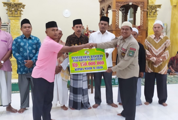 Peringatan Isra'Mi'raj Nabi Muhammad SAW 1443 H, Ketua KOPTAN SS Serahkan Bantuan 