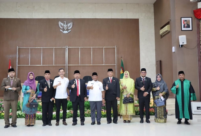 Bupati Kampar Lantik Empat Orang Pejabat Eselon II di Lingkungan Pemerintah Daerah Kabupaten Kampar