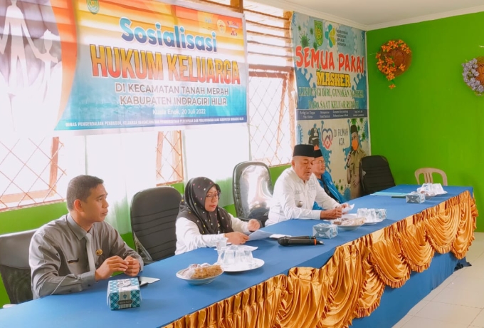 DP2KBP3A Taja Sosialisasi Hukum Keluarga di Kecamatan Tanah Merah Inhil