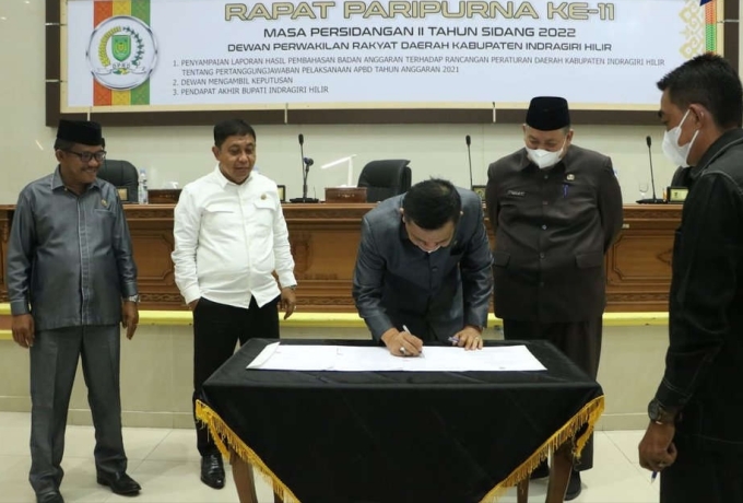 DPRD Inhil Laksanakan Rapat Paripurna ke-11 Tahun 2022