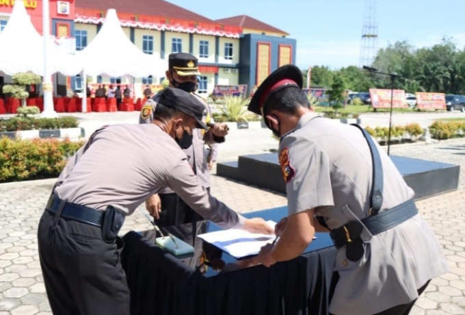 Polres Rohul Gelar Sertijab Kapolsek Tambusai