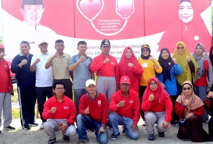 Bupati HM Wardan Canangkan Pekan Donor Darah di Hari Milad Inhil