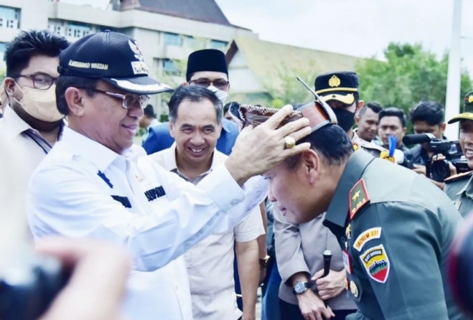 Bupati Inhil Sambut Kunker Danrem 031/Wira Bima