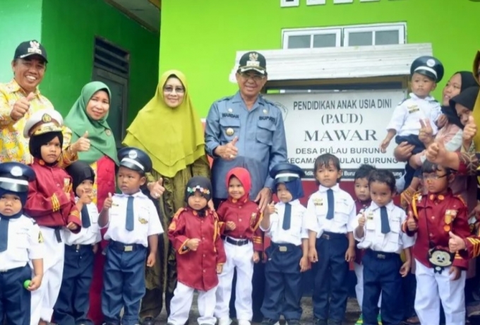 Bupati Inhil Meninjau PAUD dan Puskesmas Kecamatan Pulau Burung