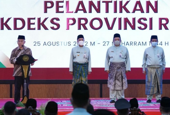 Gubri Syamsuar Dilantik Sebagai Ketua KDEKS Riau