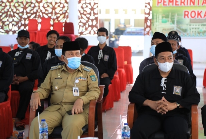 Silaturrahmi dengan Pengurus PSHT Riau, Bupati H. Sukiman Harapkan Eksistensi Teladan Sitengah Masyarakat