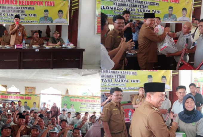 Pemkab Berikan Sertifikat Pelatihan Dinamika Kelompok Tani Bersama PKS PT. MIS