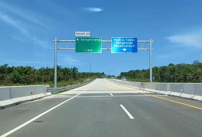 Besok, Jalan Tol Pekanbaru - Bangkinang Resmi di Buka