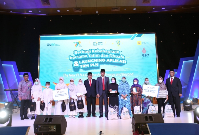 PLN Bagi Kebahagian Bersama 54 Ribu Anak Yatim dan Dhuafa