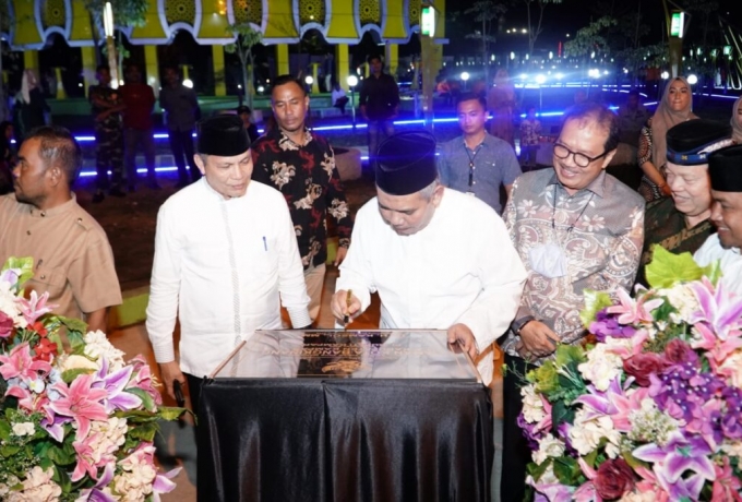 Taman Kota Bangkinang Di Resmikan, PJ. Bupati Sebut Sicantik Dari Sumatera 