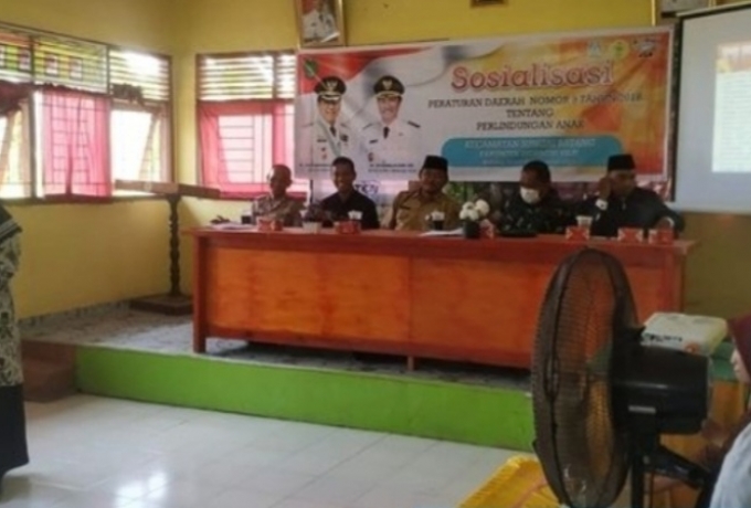 Tingkatkan Kesadaran Masyarakat, DP2KBP3A Inhil Sosialisasi Hukum Keluarga di Sungai Batang