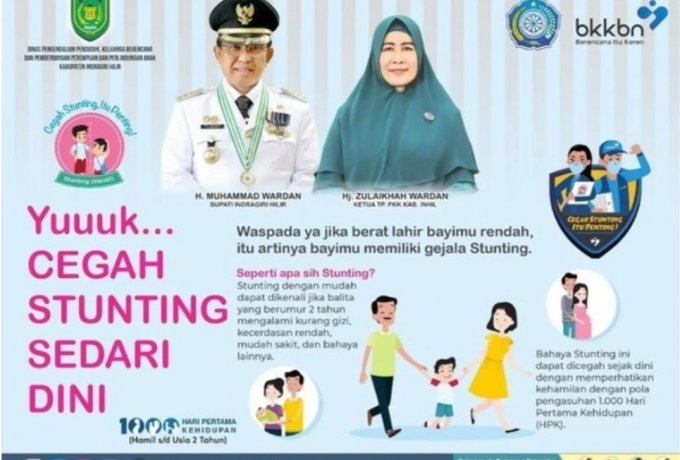 DP2KBP3A Inhil: Cegah Kasus Stunting Lebih Tinggi, Laksanakan Terus Program Pencegahannya