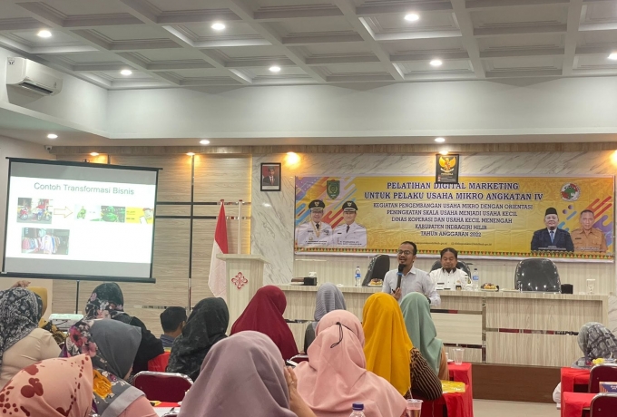 Diskop UKM Inhil Gelar Pelatihan Digital Marketing