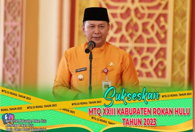 Wakil Bupati Berharap Para Juara Nanti Bisa Mewakili Rokan Hulu Pada MTQ Tingkat Provinsi Riau