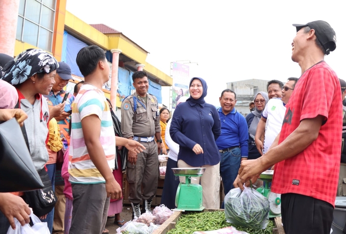 Jelang Ramadhan, Bupati Inhu Sidak Pasar