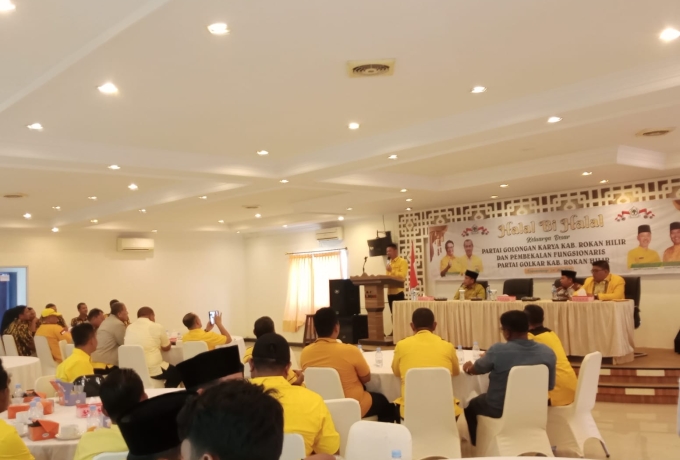 Perkuat Silaturahmi untuk Kemenangan 2024, Bupati Rohil Halal Bi Halal dengan Bacaleg Partai Golkar