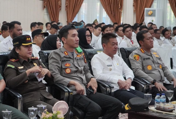 Bupati Rohil Hadiri Launching Polisi RW Jajaran Polda Riau