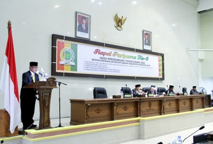 DPRD Inhil Laksanakan Rapat Paripurna Ke-2 Masa Persidangan I Tahun 2023