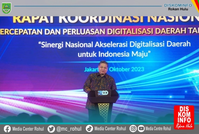 Akselerasi Digitalisasi Transaksi Keuangan Daerah, Bupati Rohul Sukiman Hadiri Rapat Koordinasi Nasional P2DD