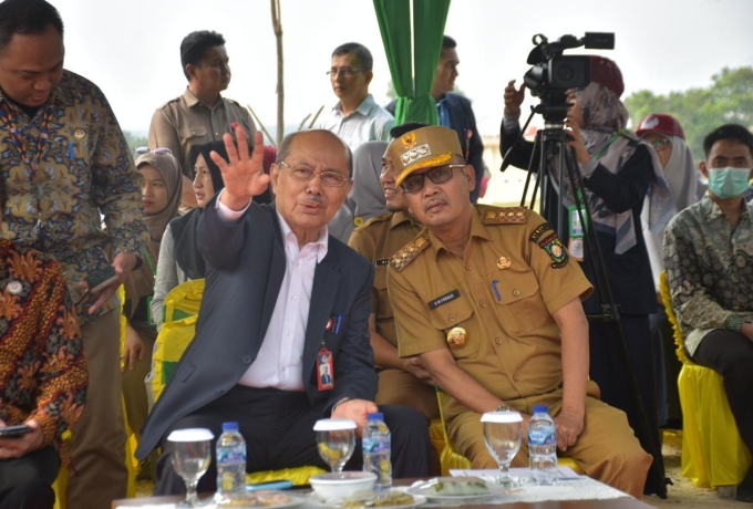 Pertama Di Riau, Universitas Pahlawan Ground Breaking Kebun Raya