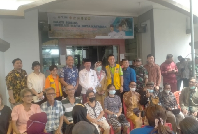 Bupati Rohil Buka Operasi Katarak Mata Gratis dari Lions Clubs