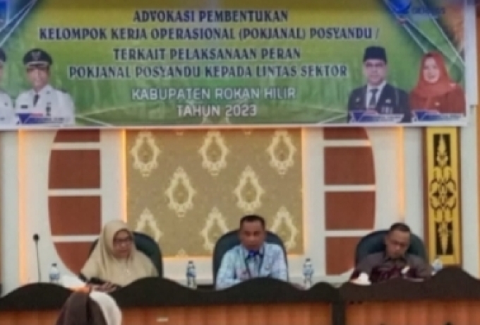 Sekda Rohil Buka Rapat Advokasi Pembentukan Pokjanal Posyandu