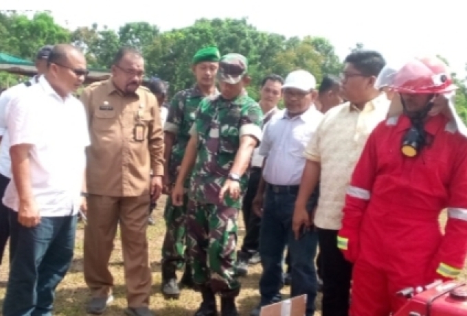 Kadis LH Suwandi Menghadiri Apel Siaga Karhutla